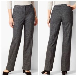Talbots Windsor trouser pants women’s gray wide leg wool blend (NWT)